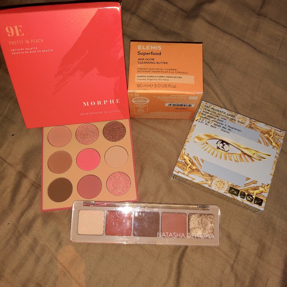 Morphe, Natasha denona, elemis, pat McGrath bundle